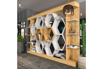 Desgrar Bokhylle 140x177,4 cm - Hvit - Oppbevaring - Hylle - Bokhylle