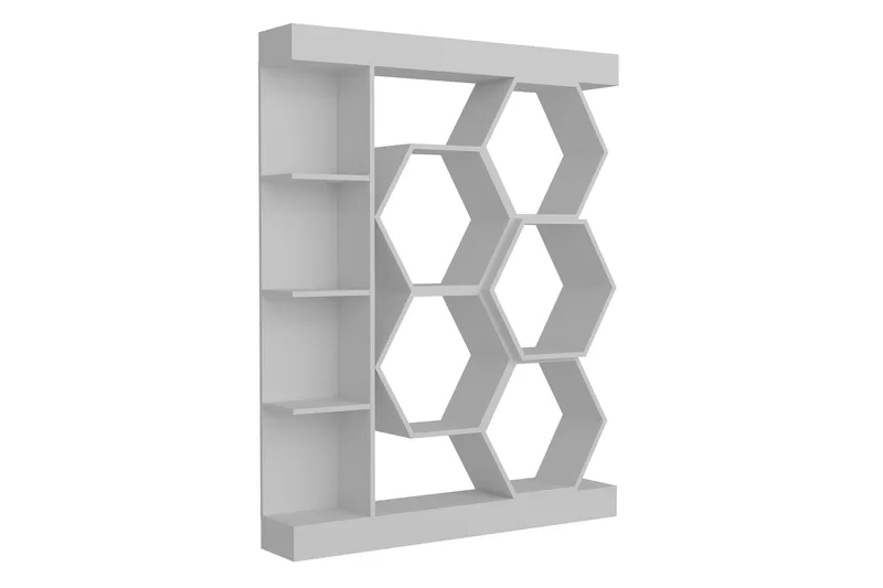 Desgrar Bokhylle 140x177,4 cm, Hvit