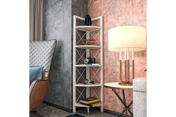 Desgrar Bokhylle 30,5x160 cm - Hvit - Oppbevaring - Hylle - Bokhylle