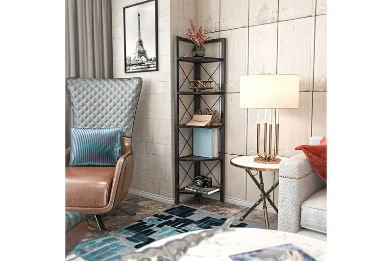 Desgrar Bokhylle 30,5x160 cm - Svart - Oppbevaring - Hylle - Bokhylle