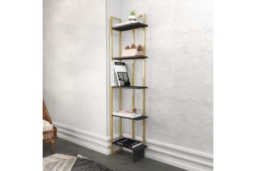 Desgrar Bokhylle 45,2x180 cm - Svart - Oppbevaring - Hylle - Bokhylle