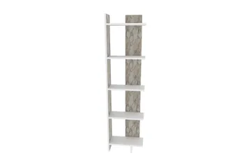 Desgrar Bokhylle 45.2x180 cm i Malt Tre - Hvit - Oppbevaring - Hylle - Bokhylle