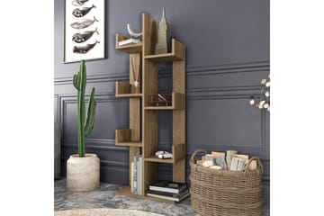 Desgrar Bokhylle 50x173 cm - Brun - Oppbevaring - Hylle - Bokhylle