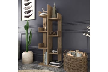 Desgrar Bokhylle 50x173 cm - Brun - Oppbevaring - Hylle - Bokhylle