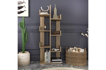 Desgrar Bokhylle 50x173 cm - Brun - Oppbevaring - Hylle - Bokhylle