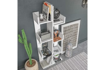 Desgrar Bokhylle 50x173 cm - Hvit - Oppbevaring - Hylle - Bokhylle