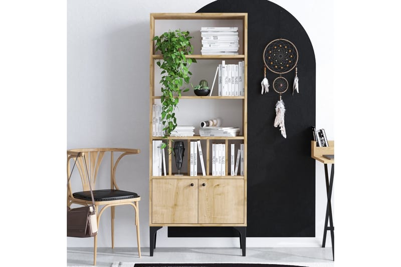 Desgrar Bokhylle 60x175 cm - Blå - Oppbevaring - Hylle - Bokhylle