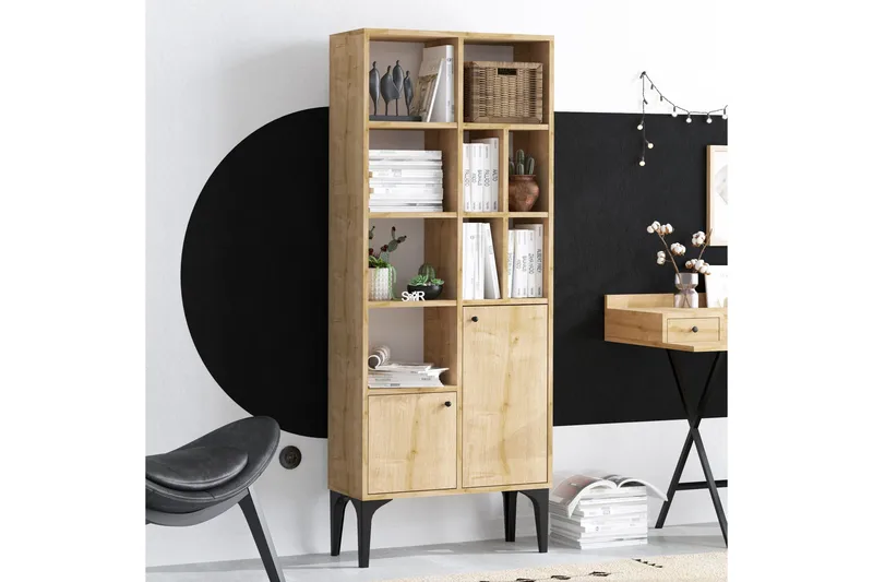 Desgrar Bokhylle 60x175 cm - Blå - Oppbevaring - Hylle - Bokhylle