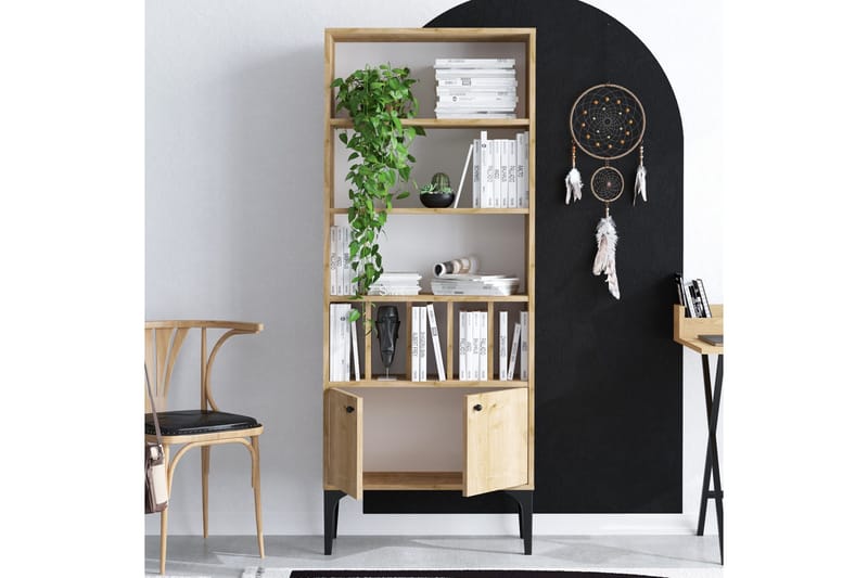 Desgrar Bokhylle 60x175 cm - Blå - Oppbevaring - Hylle - Bokhylle