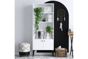 Desgrar Bokhylle 60x175 cm - Hvit - Oppbevaring - Hylle - Bokhylle