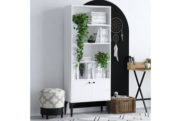 Desgrar Bokhylle 60x175 cm - Hvit - Oppbevaring - Hylle - Bokhylle