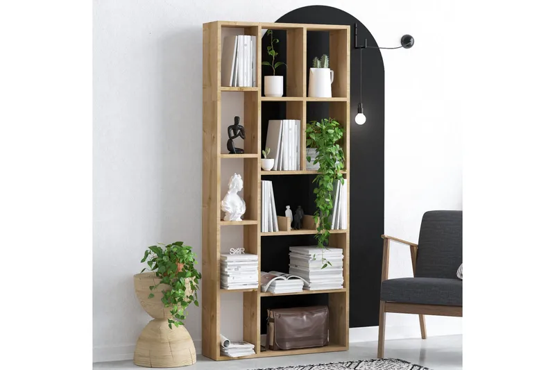 Desgrar Bokhylle 75x170 cm - Blå - Oppbevaring - Hylle - Bokhylle