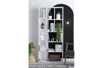 Desgrar Bokhylle 75x170 cm - Hvit - Oppbevaring - Hylle - Bokhylle