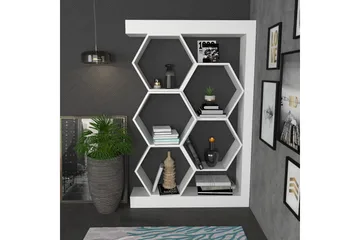 Desgrar Bokhylle 90x140 cm - Hvit - Oppbevaring - Hylle - Bokhylle