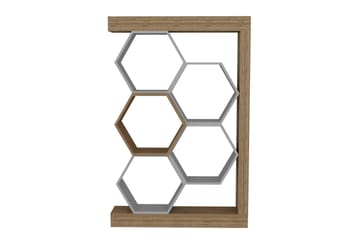 Desgrar Bokhylle 90x140 cm - Hvit - Oppbevaring - Hylle - Bokhylle