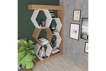 Desgrar Bokhylle 90x140 cm - Hvit - Oppbevaring - Hylle - Bokhylle