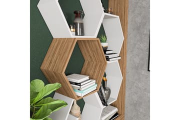 Desgrar Bokhylle 90x140 cm - Hvit - Oppbevaring - Hylle - Bokhylle