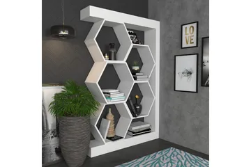 Desgrar Bokhylle 90x140 cm - Hvit - Oppbevaring - Hylle - Bokhylle