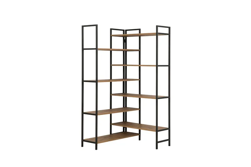 Edra Bokhylle 94 cm - Brun/Svart - Oppbevaring - Hylle - Bokhylle