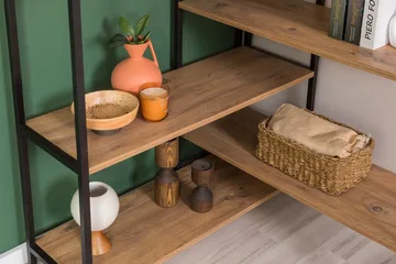 Edra Bokhylle 94 cm - Brun/Svart - Oppbevaring - Hylle - Bokhylle