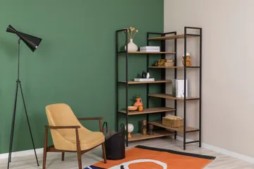 Edra Bokhylle 94 cm - Brun/Svart - Oppbevaring - Hylle - Bokhylle