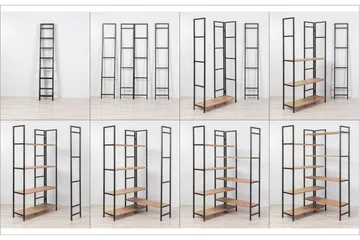 Edra Bokhylle 94 cm - Brun/Svart - Oppbevaring - Hylle - Bokhylle