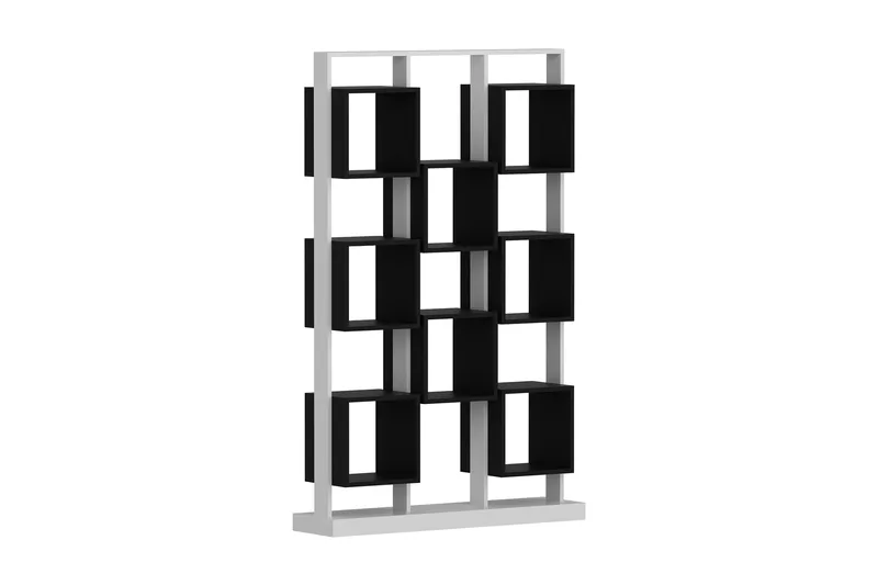 Edwars Bokhylle 120 cm i Malt Tre, Antrasitt