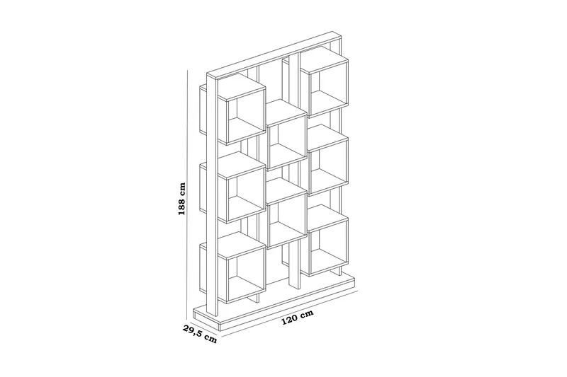 Edwars Bokhylle - Oppbevaring - Hylle - Bokhylle
