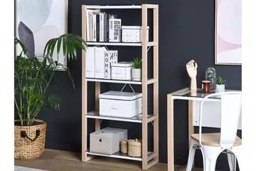 Ejenks Hylle 68x30 cm - Hvit/Lyst tre - Oppbevaring - Hylle - Bokhylle