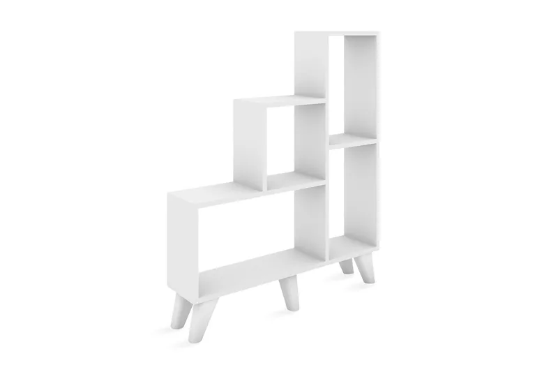 Elegancia Bokhylle 106 cm i Malt Tre, Hvit