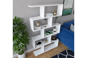 Elegancia Bokhylle 90 cm i Malt Tre - Hvit - Oppbevaring - Hylle - Bokhylle