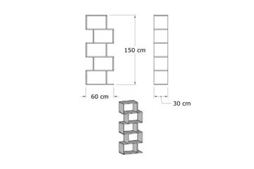 Elegancia Bokhylle - Oppbevaring - Hylle - Bokhylle