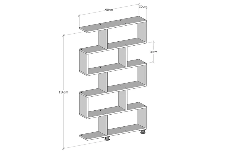 Elegancia Bokhylle - Oppbevaring - Hylle - Bokhylle