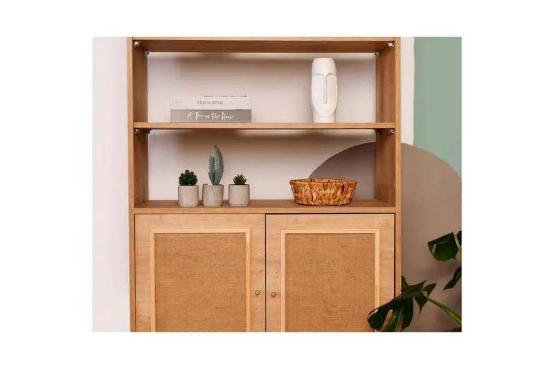 Bokhylle Elili Eik - Brun - Oppbevaring - Hylle - Bokhylle