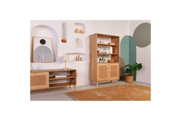 Bokhylle Elili Eik - Brun - Oppbevaring - Hylle - Bokhylle