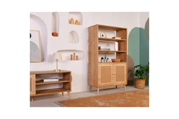 Bokhylle Elili Eik - Brun - Oppbevaring - Hylle - Bokhylle