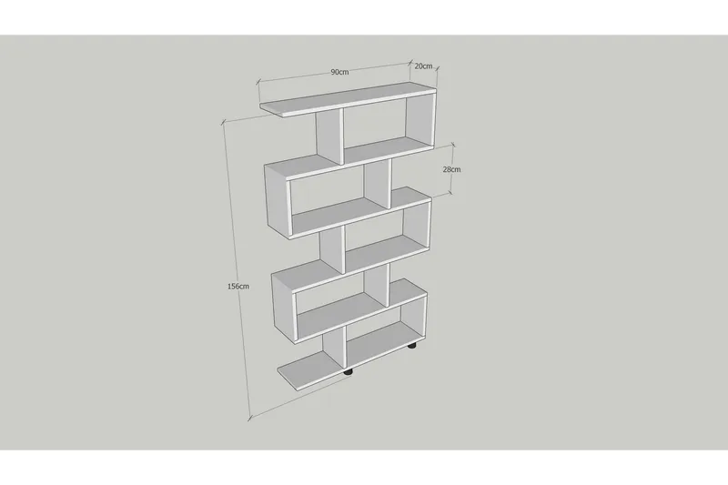 Elrasmo Bokhylle - Oppbevaring - Hylle - Bokhylle
