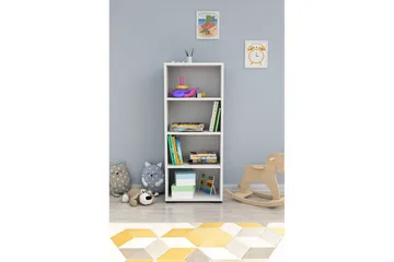 Bokhylle Emeras Hvit - Hvit - Oppbevaring - Hylle - Bokhylle