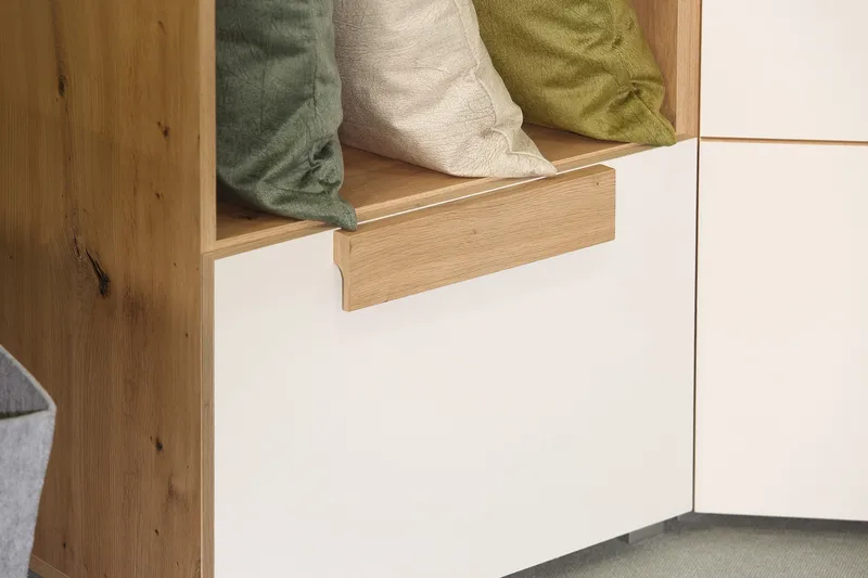 Eochar Hylle 55 cm - Brun/Hvit - Oppbevaring - Hylle - Bokhylle