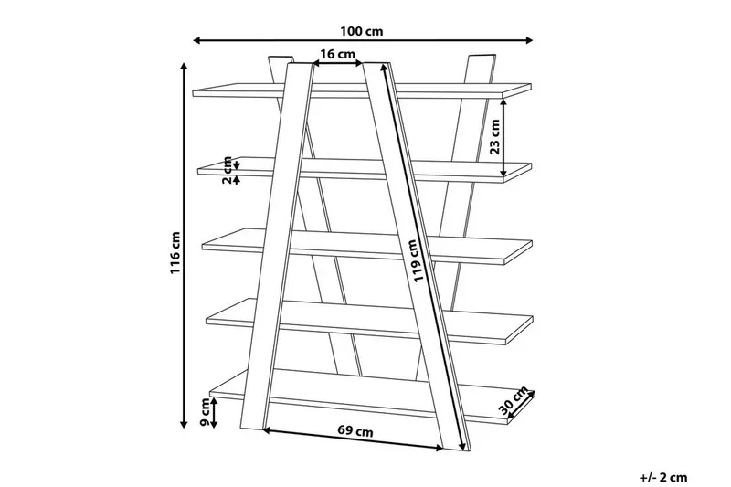 Escalante Hylle 100 cm - Tre / Natur - Oppbevaring - Hylle - Bokhylle