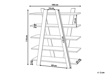 Escalante Hylle 100 cm - Tre / Natur - Oppbevaring - Hylle - Bokhylle