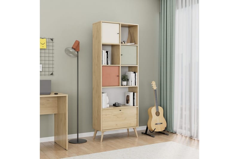 Bokhylle Felyra Flerfarget - Multifarget - Oppbevaring - Hylle - Bokhylle