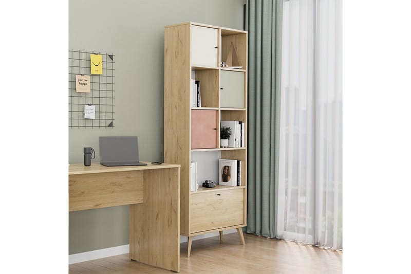 Bokhylle Felyra Flerfarget - Multifarget - Oppbevaring - Hylle - Bokhylle