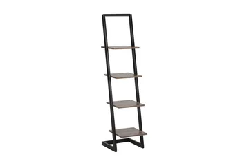 Greinhylle 35x33 cm - Mørkt tre / sort - Oppbevaring - Hylle - Bokhylle