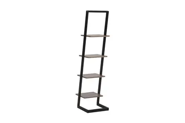 Greinhylle 35x33 cm - Mørkt tre / sort - Oppbevaring - Hylle - Bokhylle