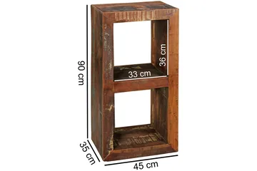 Haage Bokhylle 45x35 cm - Flerfarget - Oppbevaring - Hylle - Bokhylle