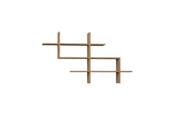Halic Bokhylle 150x22 cm Brun - Hanah Home - Oppbevaring - Hylle - Vegghylle