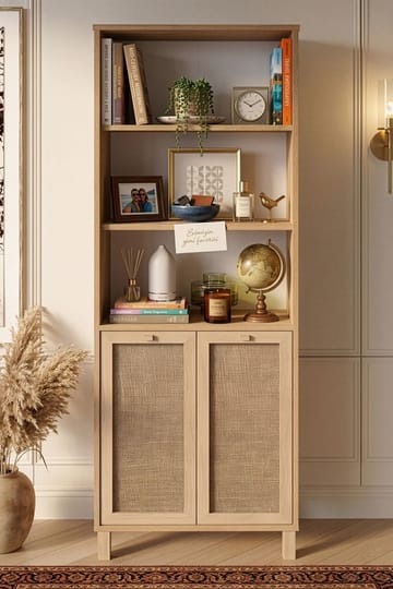 Bokhylle Hanah Home Dune (69,5 x 180 x 32 cm) Eik - Eik - Oppbevaring - Hylle - Bokhylle