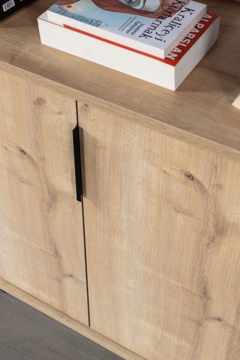 Bokhylle Hanah Home Evora (120 x 187 x 30 cm) Eik - Sapphire Oak - Oppbevaring - Hylle - Bokhylle