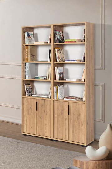 Bokhylle Hanah Home Evora (120 x 187 x 30 cm) Sapphire Oak - Sapphire Oak - Oppbevaring - Hylle - Bokhylle